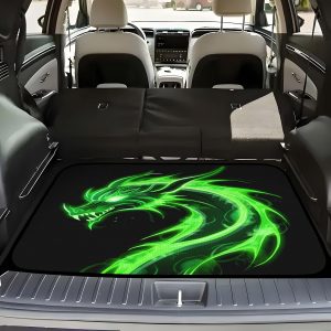 Green Dragon Print Car Boot Liner
