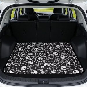 Gothic Skull Butterfly Cargo trunk mat