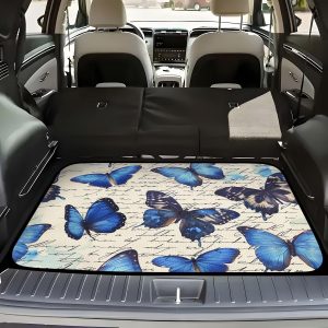 Waterproof SUV Boot Liner with Butterfly Print