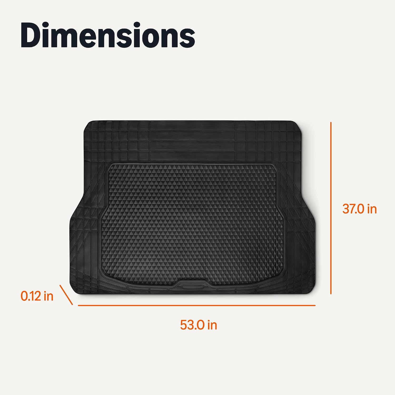 Cargo Liner Floor Mat, Black - Image 5